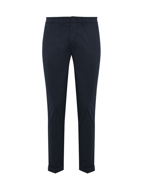Pantaloni in popeline stretch Blu FAY | NTM8650187T RSEU824